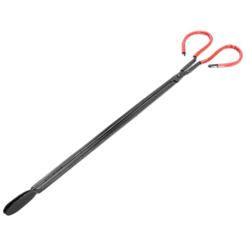 Healvian Long Handle Trash Grabber Picker Tool with Flat Head, 50cm Sanitation Worker Garbage Grabber for Outdoor Garden Cleanup, Single Sturdy Trash Picker for Home and Industrial Use