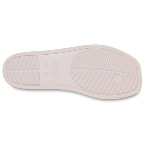 Image of Crocs Women's Miami Toe Loop Sandals | Square Toe Flat | Flexible Straps | Croslite Foam Footbed