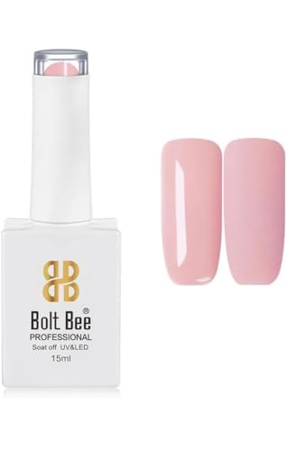 Image of Bolt Bee Gel Nail Polish with Glossy Finish | Gel Paint Soak Off UV Led Non-Smudging,Long-Lasting Nail paint | Highly Pigmented Gloss Touch Polish For Home Manicure & Salon | Gift Set for Women-15ml