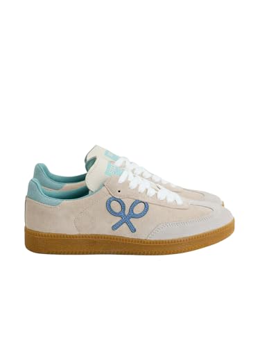 SILBON Zapatilla Casual Raqueta Beige Claro para Hombre Talla 43