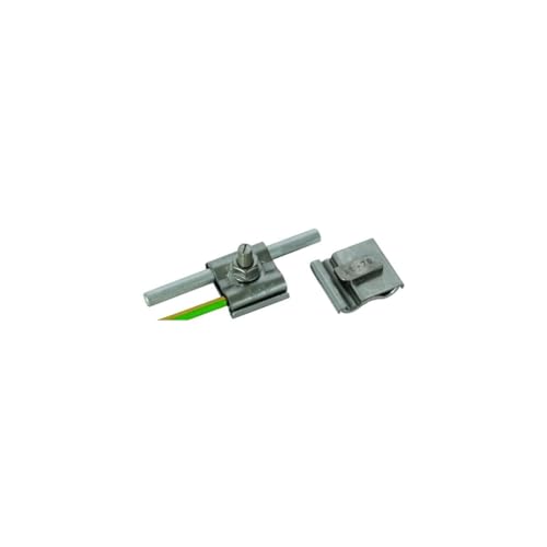 Dehn+Söhne Uni-Erdungsklemme 540 250 M8 Rd8-10mm+4-50qmm Verbinder für Blitzschutz 4013364138650 1x Universalerdungsklemme Silber
