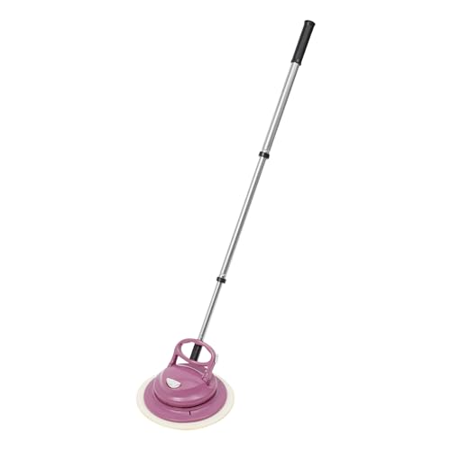 KANBCNG Máquina de limpieza eléctrica y pulidora inalámbrica de 36 W con LED y tres tipos de almohadillas giratorias extensibles para limpieza en seco y húmedo