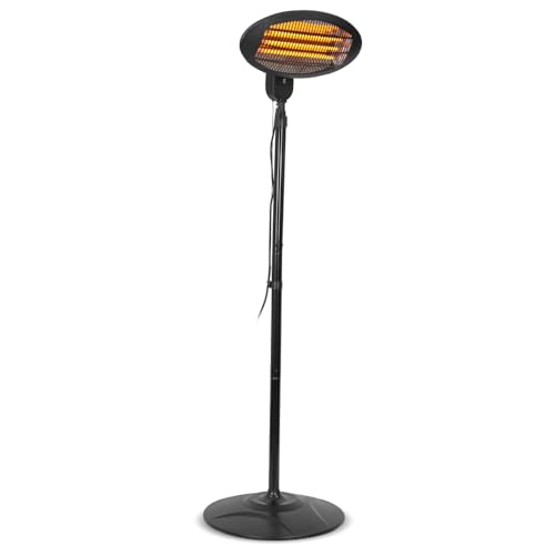 Chauffage de terrasse 2000W sur pied - 3 positions