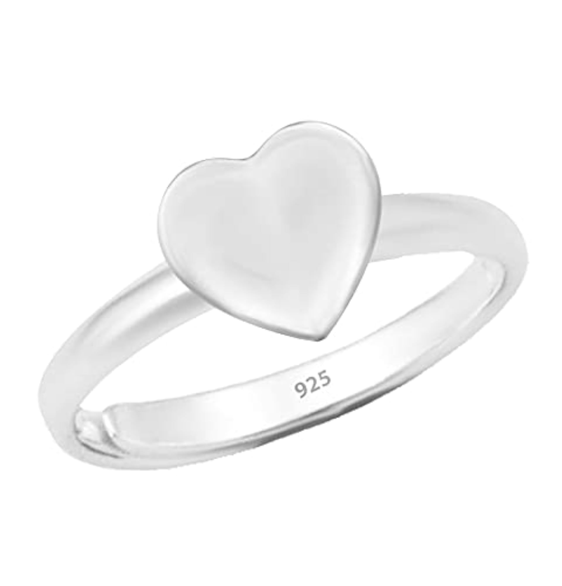 Girls' 92.5 Sterling Silver Enamel Adjustable Ring, Colourful