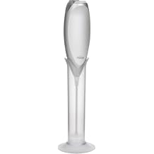 Trudeau Battery Milk Frother,Silver/White,9.5 inch