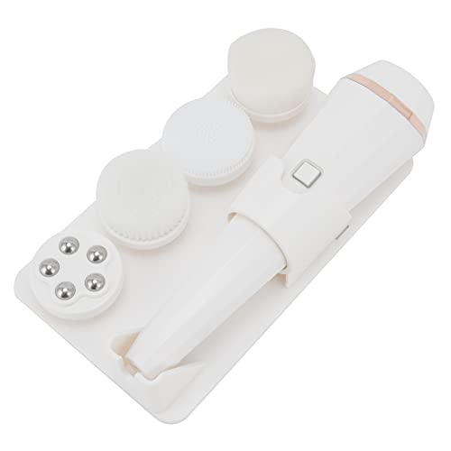 Ejoyous Cepillo de Limpieza Facial, Cepillo Facial Giratorio ABS, 4 Cabezales Reemplazables, Recargable 300 MAh, Cuidado Exfoliante de Poros y Puntos Negros para el Cuidado Diario de la Piel del