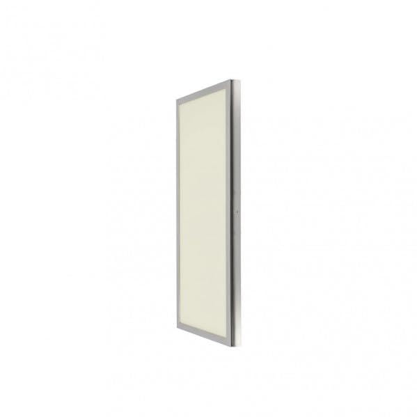 Panel LED 72W 3000K rectangular en níquel satinado para iluminación general