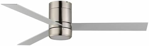 Maxim Tanker - 3 Blade Hugger Ceiling Fan with Light Kit-10 Inches Tall and 52 Inches Wide-Satin Nickel Finish