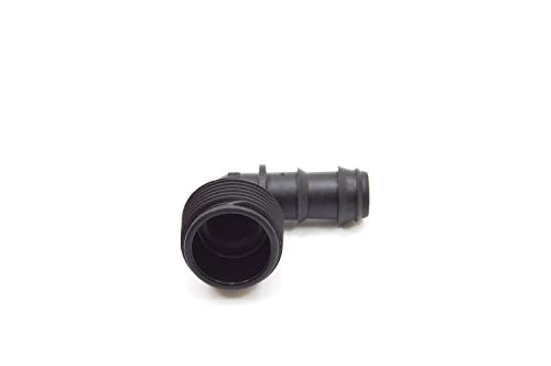 S&M 543890 Threaded Elbow 16mm x 1/2" Drip Irrigation, Black, Klein - Image 4