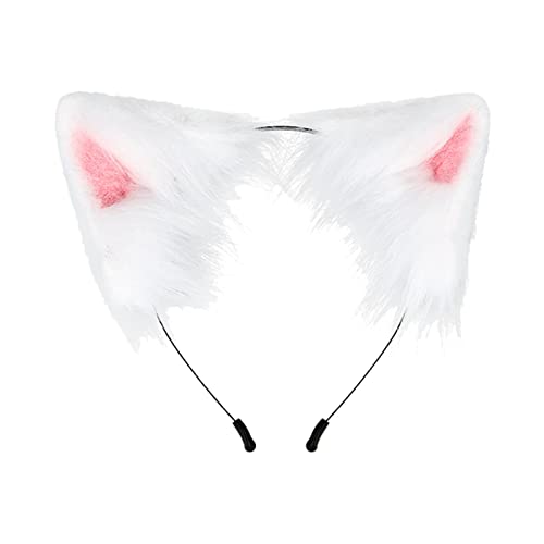 Oreilles et queue de renard peluche blanc cosplay loup chat - 4
