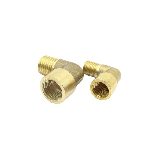 Macho a hembra codo de 90 grados conector adaptador de tubería de latón BSP de 1/2 3/4 2