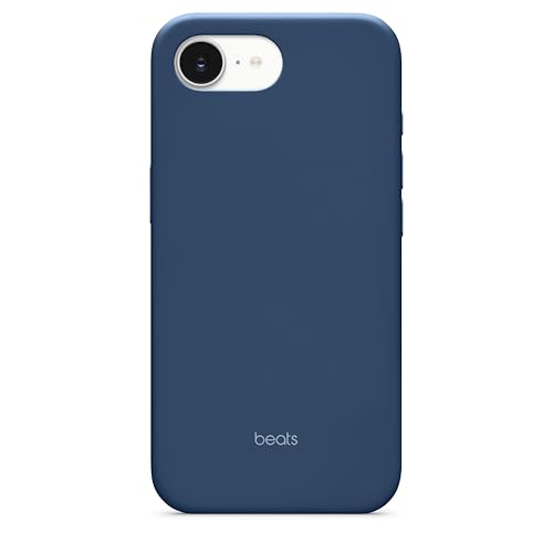 Image of Beats iPhone 17e Case with MagSafe, Thin and Light Hardshell, Matt Finish, Microfibre Lining - Bedrock Blue