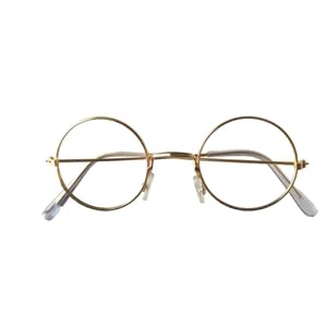 Boland Gold Santa Glasses with No Lens, Old Man Glasses, Santa Fancy Dress Accessory, Santa Claus Dress Up, Father Christmas - Image 4