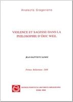 Violence Et Sagesse Dans La Philosophie d'Eric Weil 887839131X Book Cover