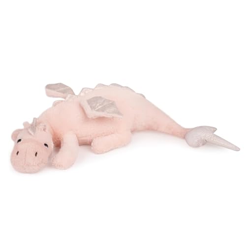 Peluche Dragon Allongé 60cm, Dragon Agneau Doudou Super Doux, Coussin Enfant Forme Dragon Rose&Vert, Jouet Peluche Garçons Filles (Rose)