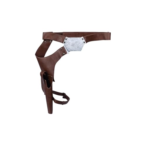Luke Belt and Holster with Leather Leg Strap In Brown Color Star Wars Unisex Cosplay Costume Prop Halloween Accessory4
