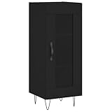 Le bois robuste rencontre le métal : le plateau de menuisier convainc par sa grande stabilité, la structure en métal assure la stabilité, ce qui fait de cette armoire étroite un compagnon durable dans le salon ou comme meuble de couloir pour les exigences élevées