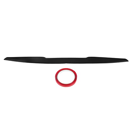 Kit de Lèvre de Becquet de Coffre en Caoutchouc Noir Universel Aileron de Toit de Fenêtre Arrière de Voiture Kit de Becquet Arrière Extérieur 113.5x7cm Remplacement D'aile de Becquet de Couvercle de C