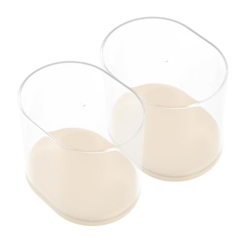 EXQUIMEUBLE 2 Piezas Cuadro de visualización de la Figura Vitrina de exhibición para miniaturas Caja de exhibición Transparente Soporte de Pantalla Claro Borrar Caso de Pantalla el plastico