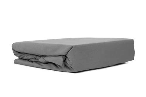 Spannbettlaken für Familienbett 270x200 cm (Dunkelgrau)