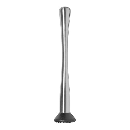 Tala Stainless Steel Cocktail Muddler, Ideal for Mixing & Crushing Ingredients, Durable Bar Tool for Mojitos & Cocktails, Dishwasher Safe