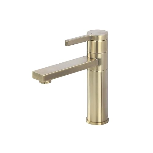 Robinet de lavabo eau chaude et froide avec cartouche céramique en laiton noir