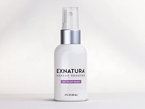 Exnatura Makeup Remover - 100% Plant Based - Fragrance Free - Melts Away Stubborn Makeup - TSA Friendly Travel Size - 30+ Day Supply - Gentle, No Oily Residue, Soothing for Dry or Sensitive Skin