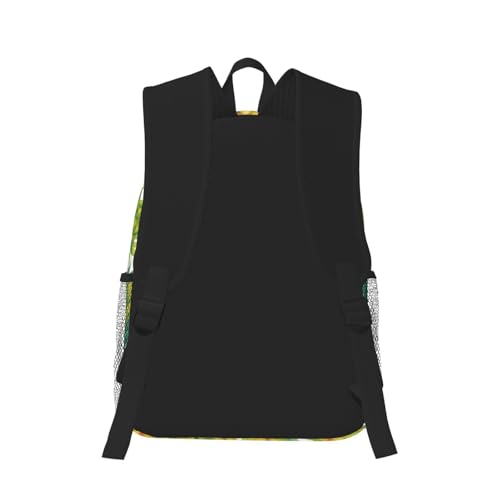 Sac à dos ananas exotique noir : le bagage polyvalent parfait - 3