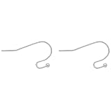 100 Pairs 21x11mm Silver Plated Earwires Ball Dot French Earring Hooks/Dangle Earring Connector/Find