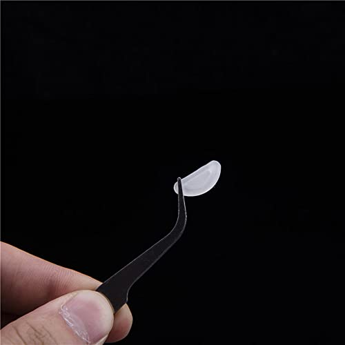 Eyeglass Glasses Nose Pads,BEHLINE Stick on Anti-Slip Adhesive Glasses Nose Piece,Soft Silicone Strong Sticky Nose Bridge Pads D-Shape Sunglass Nose Guard for Plastic Frame/Full Frame(5 Pairs,Clear) - Thumbnail 5