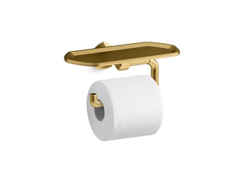Kohler 27128-2Mb Occasion™ Covered Toilet Tissue Holder, Vibrant Brushed Moderne Brass #TOP1