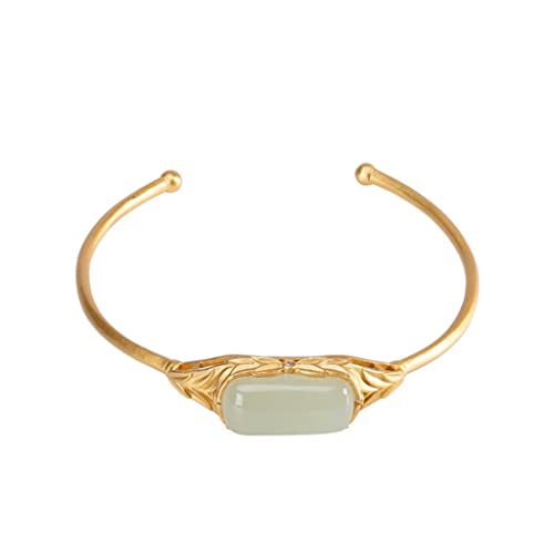 Bracelet en Jade Hetian Naturel idéal pour sublimer vos tenues bohèmes