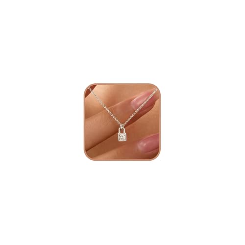 AAVOEIN 925 Sterling Silver Locket with CZ Pendant image