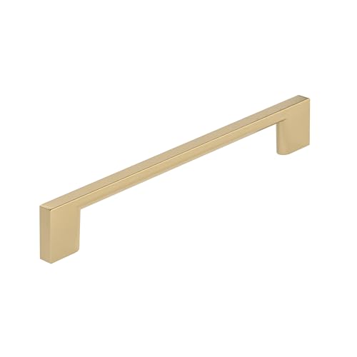 Image of Richelieu Hardware BP8160160CHBRZ Armadale Collection 6 5 /16-inch (160 mm) Center-to-Center Champagne Bronze Modern Rectangular Cabinet and Drawer Pull Handle for Kitchen, Bathroom, and Furniture