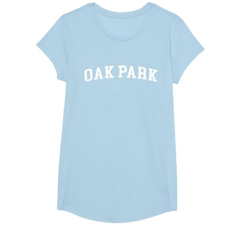 Oak Park T-Shirt, Girls, Baby Blue, Medium