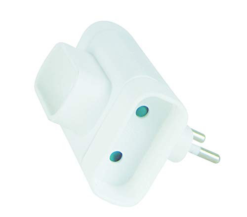 Tec Hit 250101 Triplite 3 Prises sans terre 6 A Blanc Cover