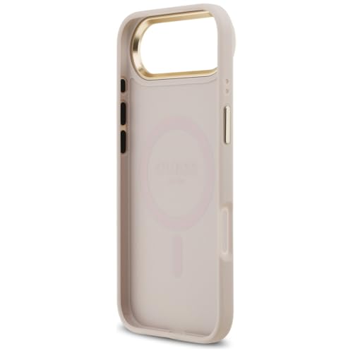 Coque antichoc Guess iPhone 17 Air Strass Rose MagSafe robuste - 7