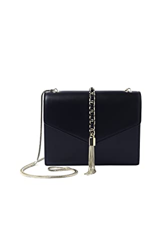 Sac en polyuréthane végétalien noir Hannah Bazaar compact pour éviter l'encombrement