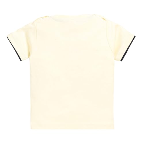 Image of Hopscotch Boys Cotton Embellished T-Shirt Dungaree Overall Set