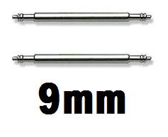 Preisvergleich Produktbild 2 Edelstahl, 9 mm Uhrenstifte / Federstege