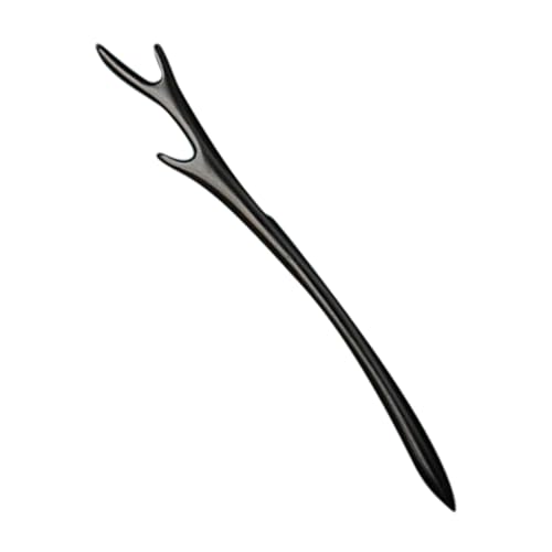 CATIEBYE 檀木製鹿角ヘアスティック 和風髪飾り 手作り仕上げ 女子用ヘアピン バンズヘアアレンジ パーティーやデートに適した伝統的ヘアア