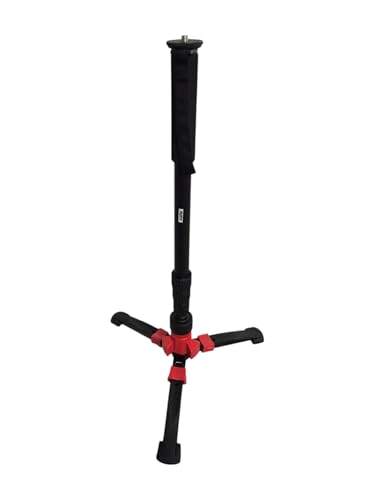 KM-3060 Profesyonel Monopod, 160 cm Uzayabilir, 3 kg Taşıma Kapasiteli, 1/4” & 3/8” Çift Taraflı Vida Uyumlu, 4 Kademeli, Stabil Tabanlı Kamera Monopod