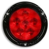 Generic 4.35" Round 6-LED Stop/Turn/Tail Light - Red 44036R