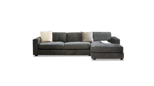 Catálogo de Sala Esquinera más recomendados. 45 STORE MUEBLES Sala Mungo Lino Gris Izquierda Madera de Pino 1 Love Seat + 1 Chaise