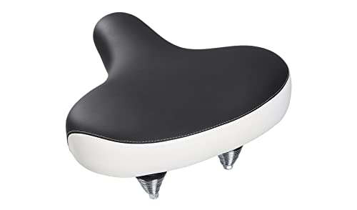 1Foot×1Foot Extra Wide Bike Seats,Thick and Soft Foam Material,Large Beach Cruiser Bike Seat with Suspension .Oversize Bike Seat,Comfortable Bicycle Seat for Men and Women.