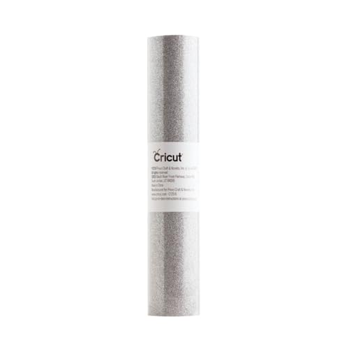 Cricut Glitter Iron-On Value Roll, Silver Shimmer