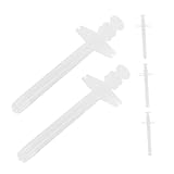 Gatuida 5 Stück Teiliges Tiermedikamenten Fütterungsset mit Weichen Schonenden Fütterungsschläuchen Flüssigem Arzneimitteldosierer und Praktischem Push Press Mechanismus für Katzen Hunde