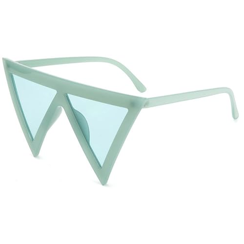Oversized Triangle Punk Shiled Sunglasses Women Big Frame 2025 Luxury Windproof Eyewear For Ladies UV400 Goggle Shades2