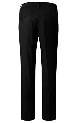 Wemaliyzd Mens 3 Pieces Business Suit Notch Lapel Back Centre Vent Blazer Vest Pants4