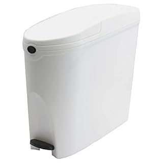SUPAWASH-PRO Sanitary Bin 20L Slimline Washrooms Toilets Hygienic Disposal Pedal Container Bins for Female Ladies And Baby Hygiene Products - 20 litres White